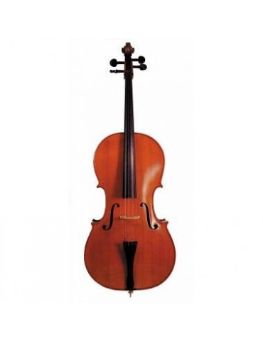 VIOLONCELLO 4/4 CON TAVOLA IN ABETE MASSELLO SOUNDS P601 CON ARCO E CUSTODIA