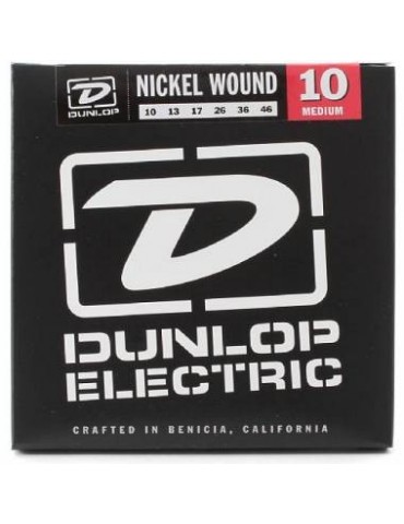 CHITARRA MUTA CORDE DUNLOP DEN1046 NICKEL PLATED STEEL, MEDIUM, SET/6