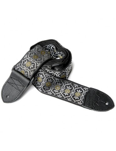 FENDER - NYLON JACQUARD STRAP 2 SILVER/GLD BATA - 0990619004
