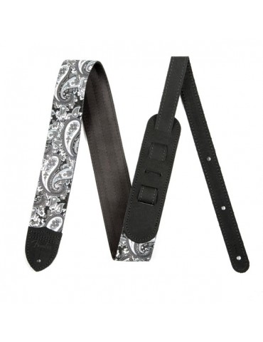 TRACOLLA PER CHITARRA PAISLEY DENIM STRAP 2" GREY
