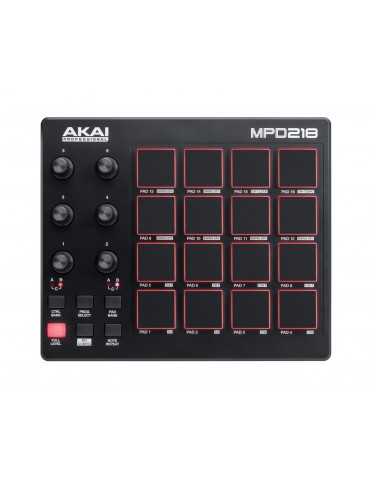 AKAI MPD218 - CONTROLLER 16 PAD MIDI OVER USB