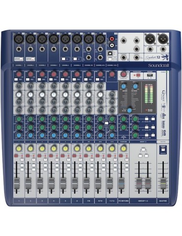 SOUNDCRAFT SIGNATURE 12 - MIXER USB 12 CANALI CON EFFETTI
