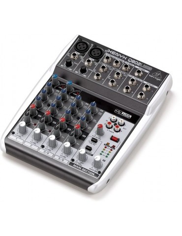 MIXER BEHRINGER XENYX Q802 USB 8 INGRESSI CON INTERFACCIA AUDIO USB