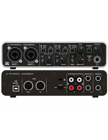 BEHRINGER U-PHORIA UMC 204 - SCHEDA AUDIO INTERFACCIA