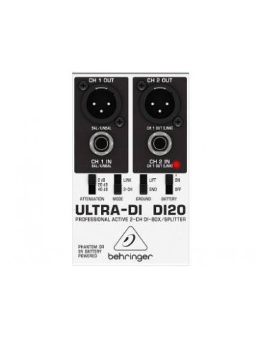 BEHRINGER DI20 ULTRA-DI PRO - DI BOX ATTIVA 2 CANALI