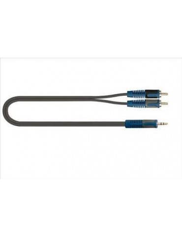 QUIKLOK RKSA 150 5 - CAVO ADATTATORE 1 JACK 3,5 + 2 RCA - 5 MT
