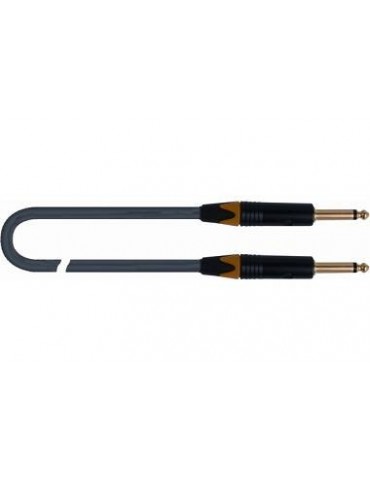 QUIKLOK CAVO VITAMINA C JACK DRITTO / JACK DRITTO NEUTRIK 6,3 DA 4,5MT NERO