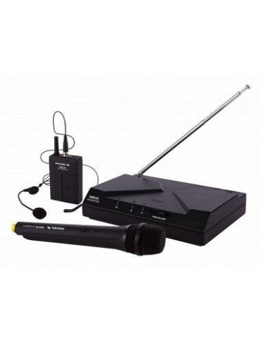 PROEL WM101KIT - SISTEMA MICROFONICO PALMARE / ARCHETTO UHF WIRELESS