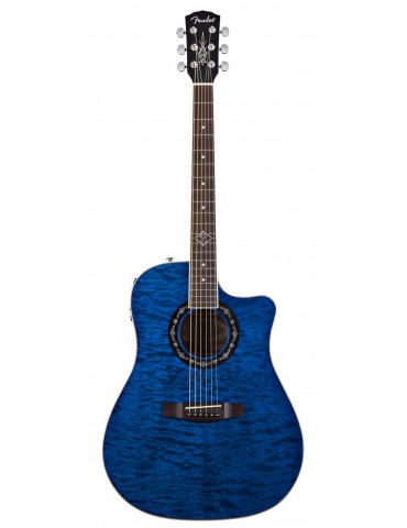 CHITARRA ACUSTICA ELETTRIFICATA FENDER TBUCKET 300 CE RW TRANS BLACK/BLU 