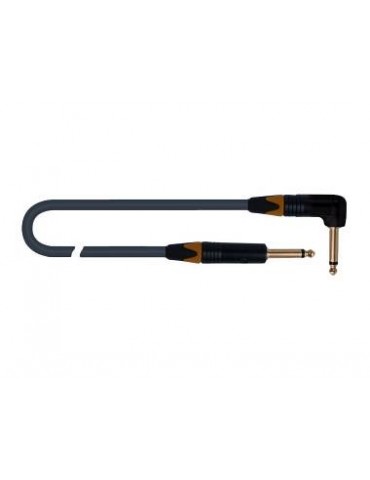 QUIKLOK VITAMINA C BLACK - A5 MT. - CAVO JACK 6,3MM - JACK ANGOLATO 6,3MM 5MT NERO