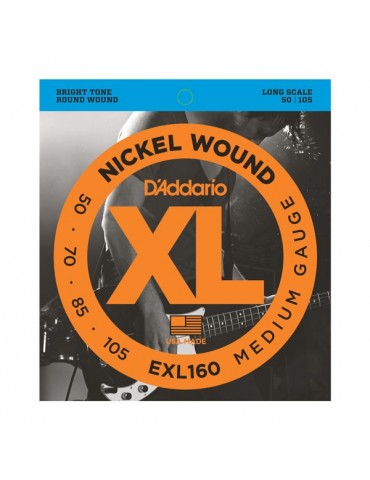 Nickel Wound Bass, Medium, 50-105, Long Scale