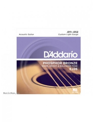 D'ADDARIO EJ26 SET ACOUS PHOS BRZ CST 11-52