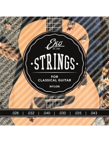 EKO - CLASSIC SET MUTA 6 CORDE NYLON PER CHITARRA CLASSICA .028 - .032 - .040 - .030 - .035 - .043