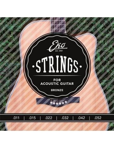 EKO ACOUSTIC GUITAR STRING 11-52 SET