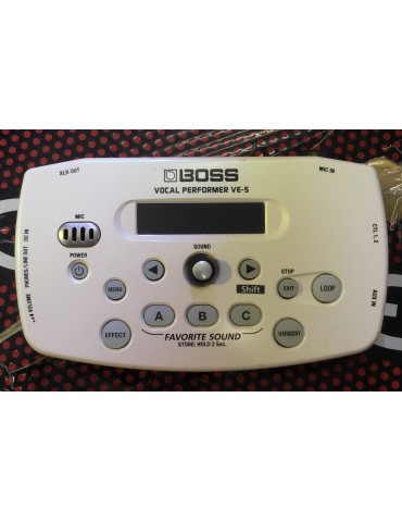 ROLAND BOSS VE5 WHITE VOCAL PERFORMER MULTIEFFETTO PER VOCE