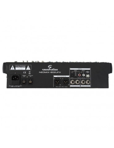 SOUNDSATION NEOMIX 802UFX - MIXER 10 CANALI CON EFFETTI E SCHEDA AUDIO INTEGRATA