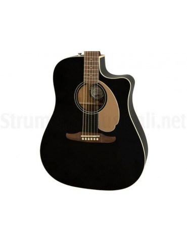 FENDER REDONDO PLAYER WN JETTY BLACK - CHITARRA ACUSTICA ELETTRIFICATA NERA