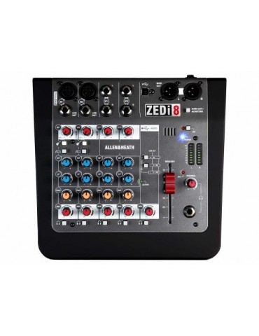  ALLEN & HEATH ZEDi 8  MIXER CON INTERFACCIA AUDIO 2 IN / 2 OUT USB 