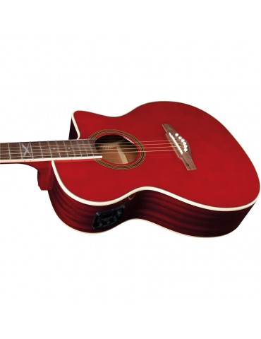 EKO NXT A100CE See Through RED CHITARRA ACUSTICA ELETTRIFICATA