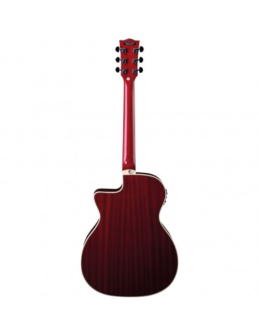 EKO NXT A100CE See Through RED CHITARRA ACUSTICA ELETTRIFICATA