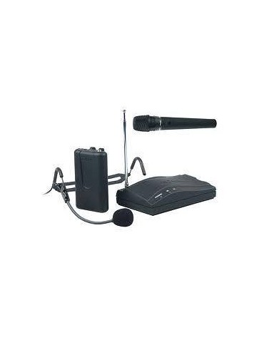 Proel RM100 kit radiomicrofono palmare+headset+lavalier vhf