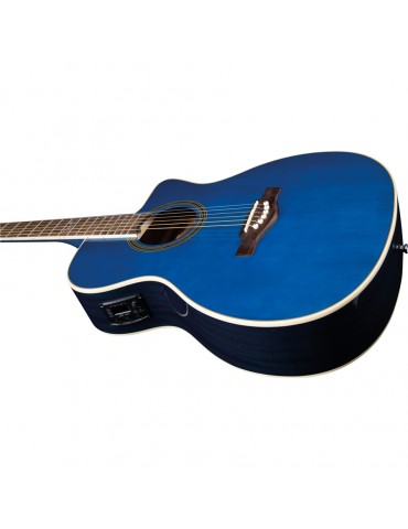 EKO NXT A100CE See Through BLUE CHITARRA ACUSTICA ELETTRIFICATA