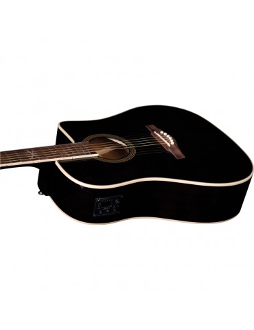 EKO NXT D100CE See Through BLACK CHITARRA ACUSTICA ELETTRIFICATA