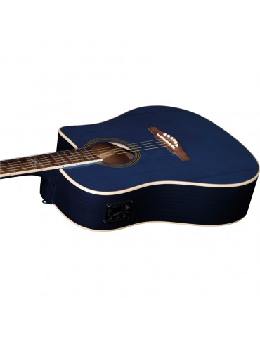 EKO NXT D100CE See Through BLUE CHITARRA ACUSTICA ELETTRIFICATA