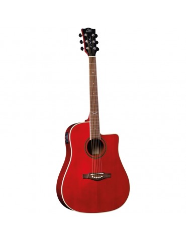 EKO NXT D100CE See Through RED CHITARRA ACUSTICA ELETTRIFICATA