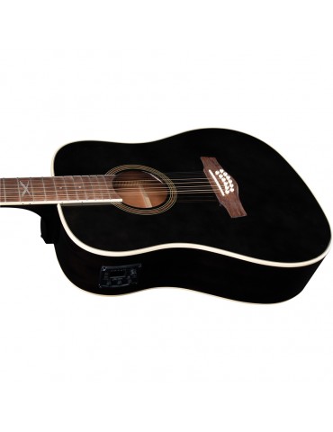 EKO NXT D100E XII See Through BLACK CHITARRA ACUSTICA 12 CORDE ELETTRIFICATA