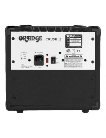 ORANGE AMPLIFICATORE CHITARRA CRUSH 12 NERO