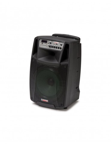 AUDIODESIGN M2 12W/L Cassa Attiva 12'' a batteria 450W Bluetooth + 2 Microfoni wireless