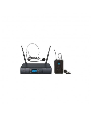 ZZIPP TXZZ601 Set radiomicrofono UHF 16 canali con trasmettitore ad archetto