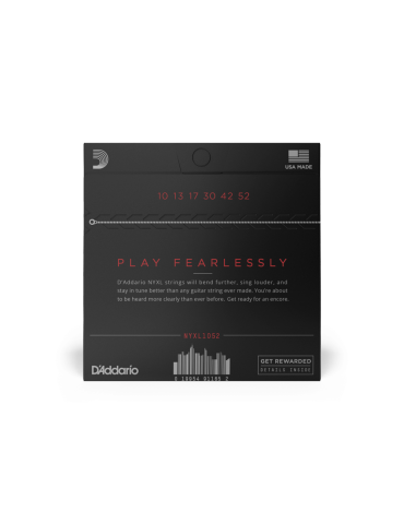 D'ADDARIO NY NYXL1052 NEW YORK MUTA CORDE PER CHITARRA ELETTRICA 10/52 LIGHT TOP-HEAVY BOTTOM