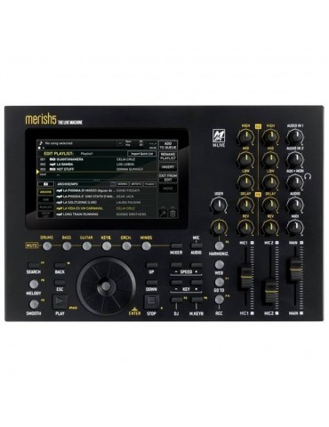 M-LIVE Merish 5 X2 Workstation touch screen per file e basi musicali midi/mp3 /mp4