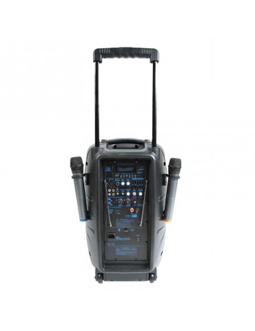 OQAN QLS12 TRAVEL CASSA PORTATILE A BATTERIA 300W (TROLLEY + 2 MICROFONI WIRELESS)