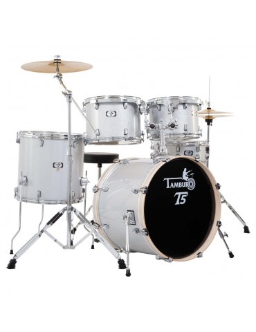 TAMBURO T5 M22 DRUM KIT STANDARD BATTERIA ACUSTICA CASSA 22" CON PIATTI