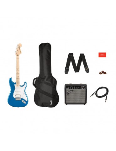 SQUIER PACK CHITARRA ELETTRICA AFFINITY STRATOCASTER HSS MN LPB