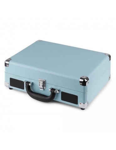 FENTON RP115BT Giradischi amplificato portatile a valigetta con BT Celeste