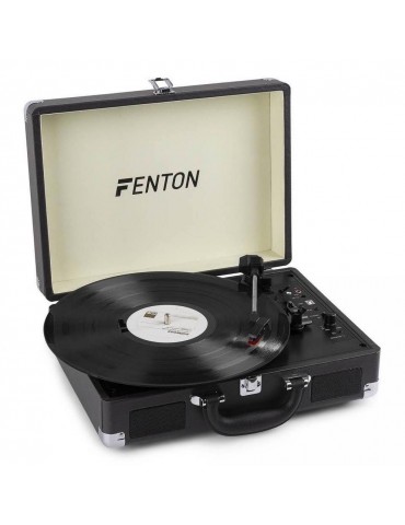 FENTON RP115C Giradischi amplificato portatile a valigetta con BT Grigio Cenere
