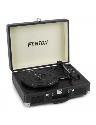 FENTON RP115C Giradischi amplificato portatile a valigetta con BT Grigio Cenere