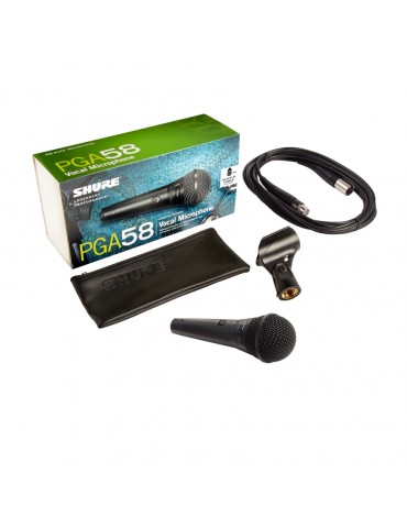 SHURE PGA58-XLR MICROFONO VOCE DINAMICO CARDIOIDE