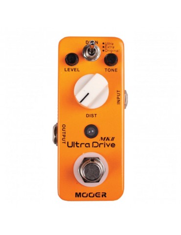 MOOER ULTRA DRIVE MKII DISTORTION PEDALINO SINGOLO PER CHITARRA