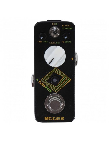 MOOER ECHOVERB DIGITAL DELAY & REVERB PEDALINO SINGOLO PER CHITARRA