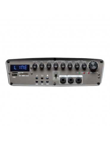 AUDIODESIGN M2 15W/L Cassa Attiva 15'' a batteria 750W Bluetooth + 2 Microfoni wireless