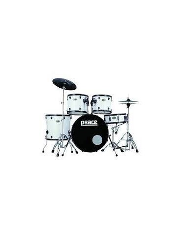 PEACE DP109 SERIES PRODIGY BATTERIA ACUSTICA 22'' WHITE + PIATTI